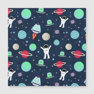Space Pattern illustration Magnetic Invitation
