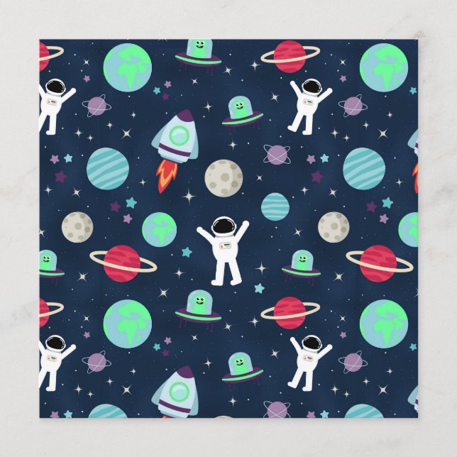 Space Pattern illustration Menu (Front)
