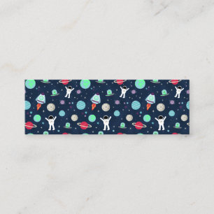 Space Pattern illustration Mini Business Card