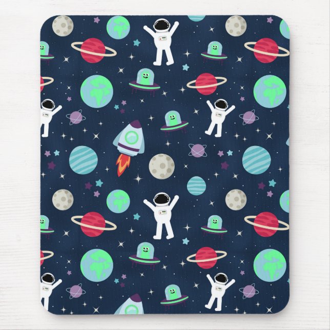 Space Pattern illustration Mouse Mat (Front)