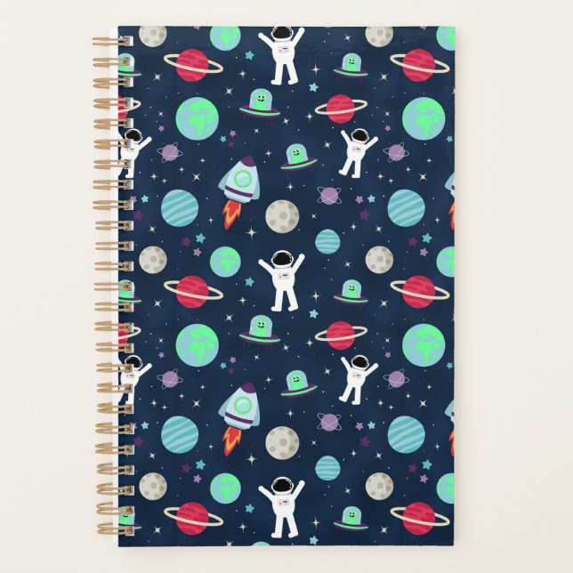 Space Pattern illustration Planner (Front)