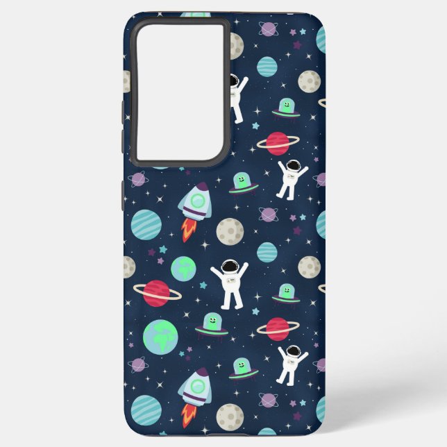 Space Pattern illustration Samsung Galaxy S21 Ultra Case (Back)