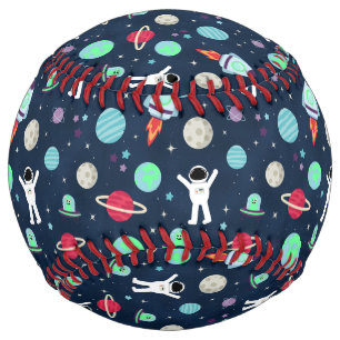 Space Pattern illustration Softball