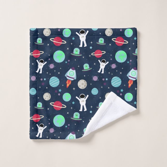 Space Pattern illustration Wash Cloth (Wash Cloth)