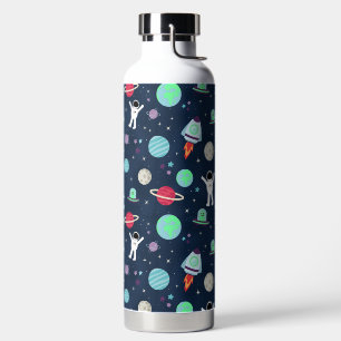 Space Pattern illustration Water Bottle