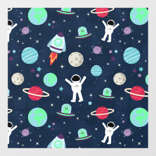 Space Pattern illustration Window Cling