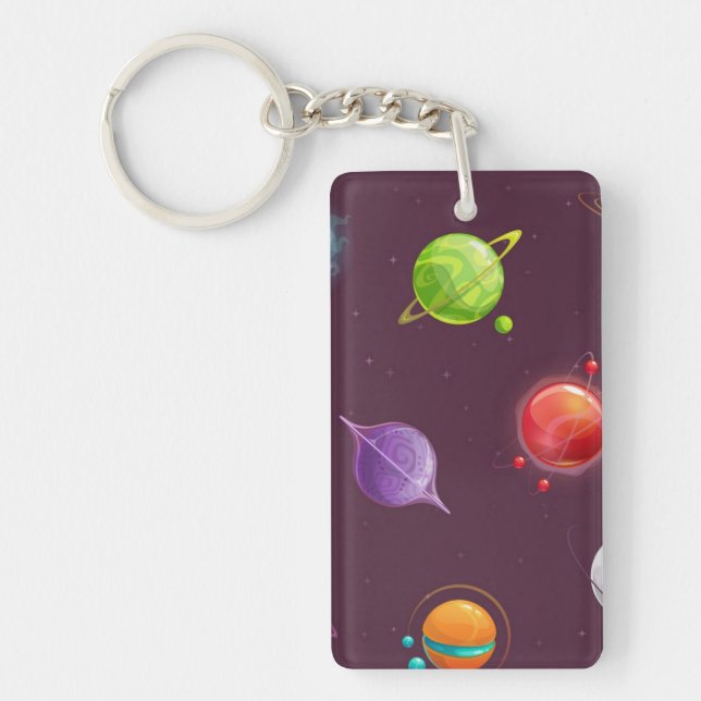 Space pattern key ring (Front)