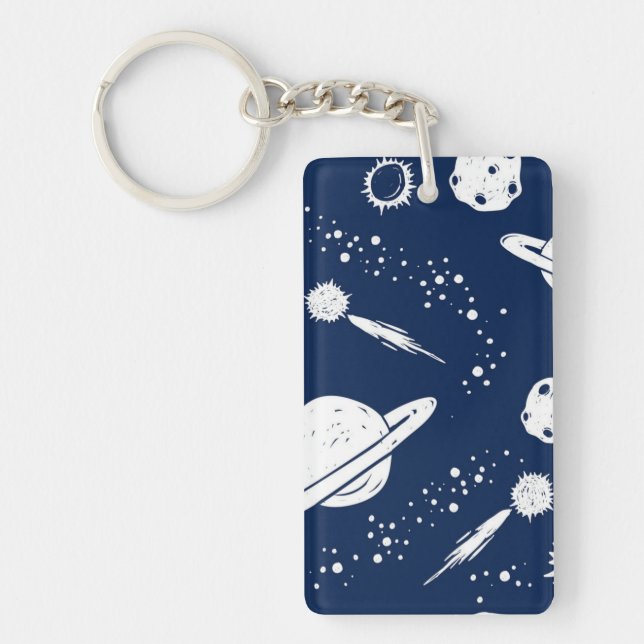 Space pattern key ring (Front)