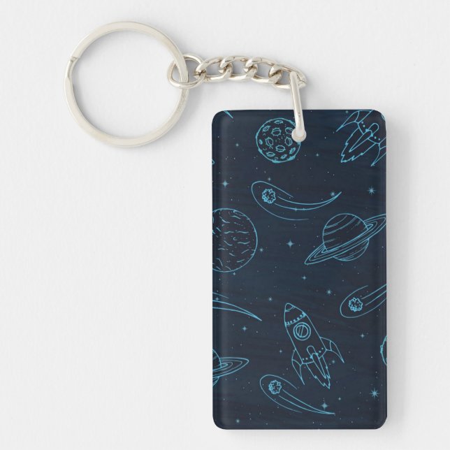 Space pattern key ring (Front)