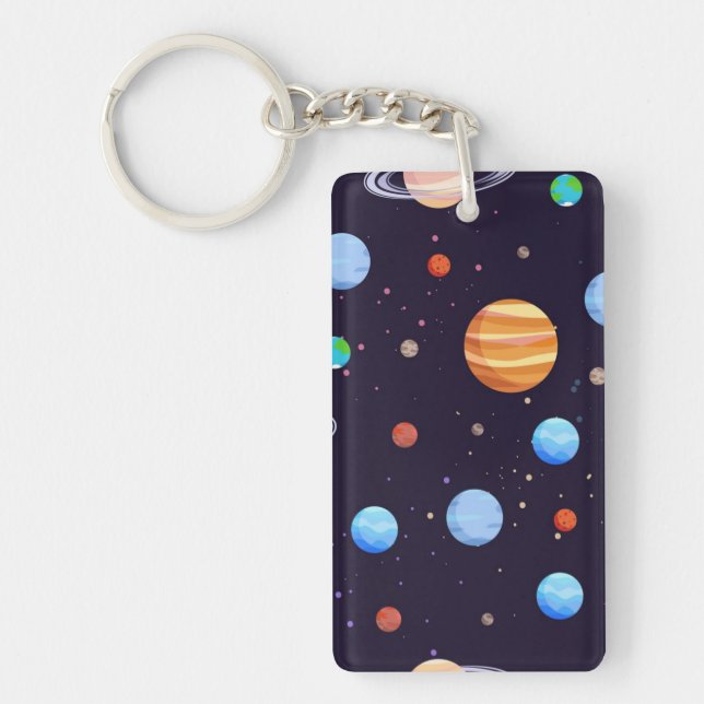 Space pattern key ring (Front)