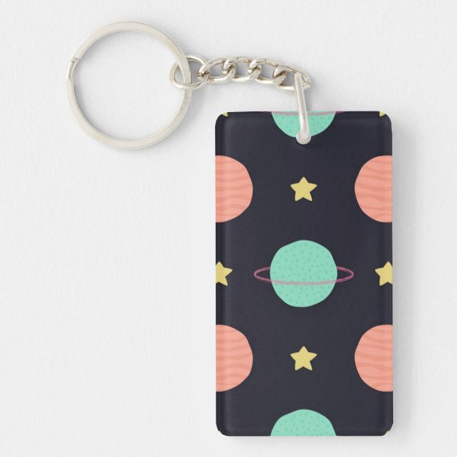 Space pattern key ring (Front)