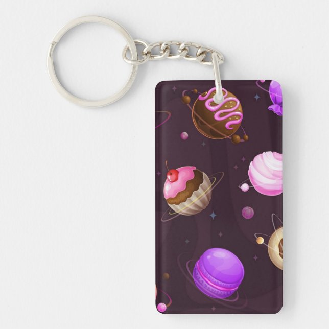 Space pattern key ring (Front)