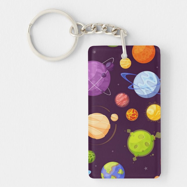 Space pattern key ring (Front)