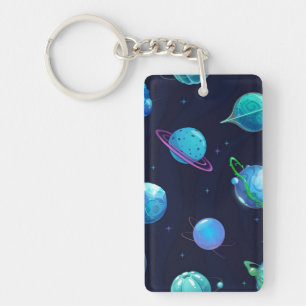 Space pattern key ring