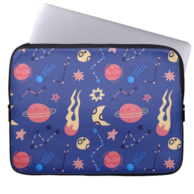 Space pattern laptop sleeve (Front)