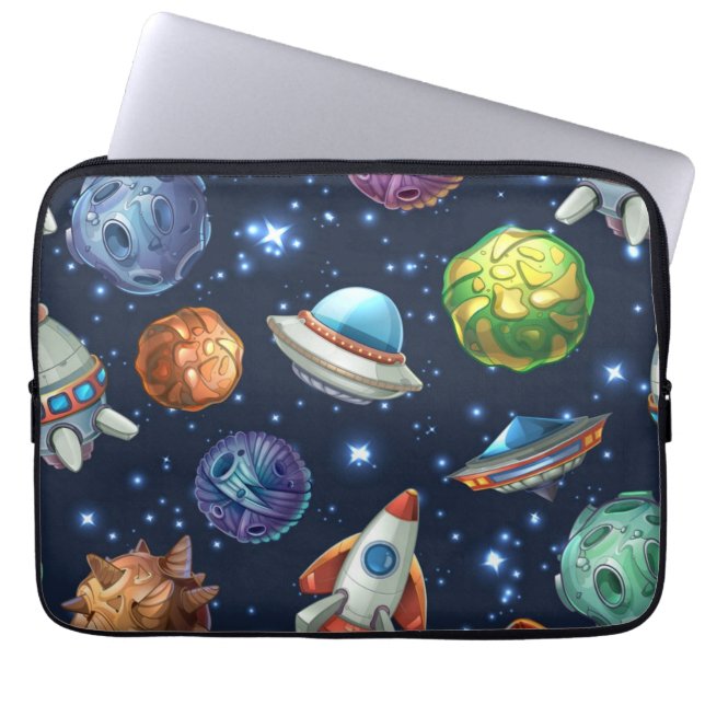 Space pattern laptop sleeve (Front)