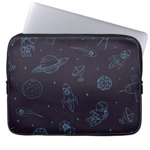 Space pattern laptop sleeve