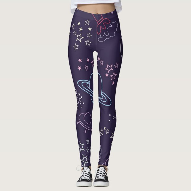 Space pattern leggings (Front)