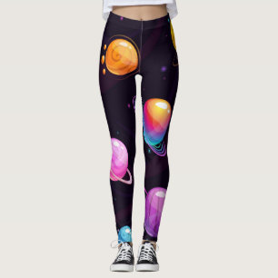 Space pattern leggings