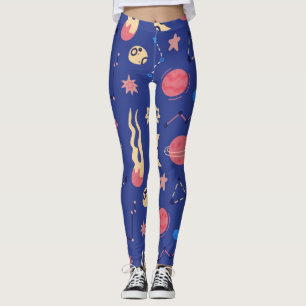Space pattern leggings