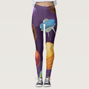 Space pattern leggings