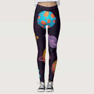 Space pattern leggings