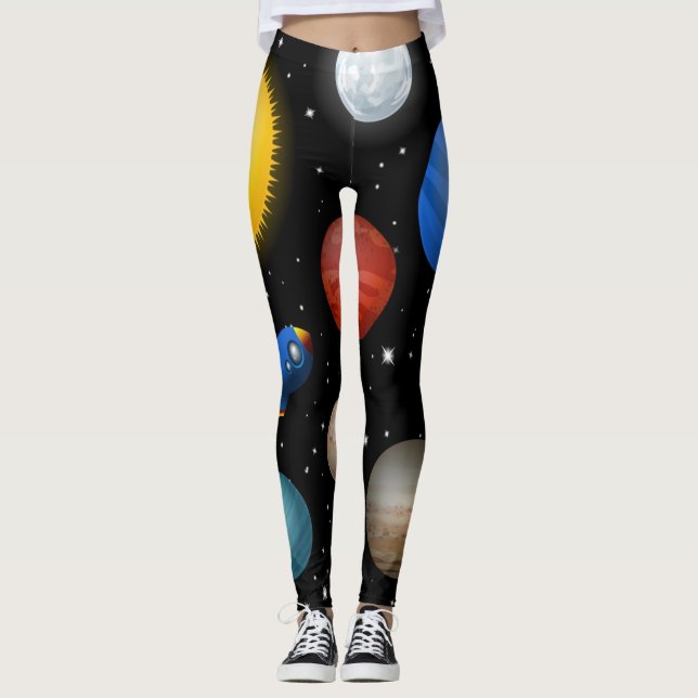 Space pattern leggings (Front)