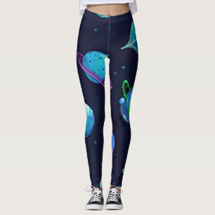 Space pattern leggings