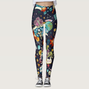 Space pattern leggings
