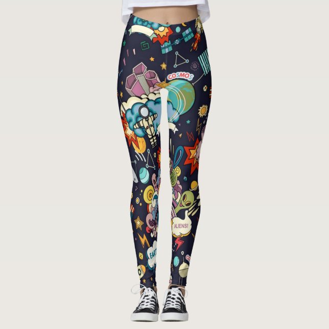 Space pattern leggings (Front)