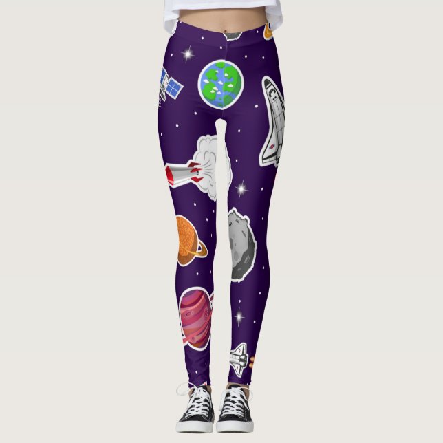 Space pattern leggings (Front)