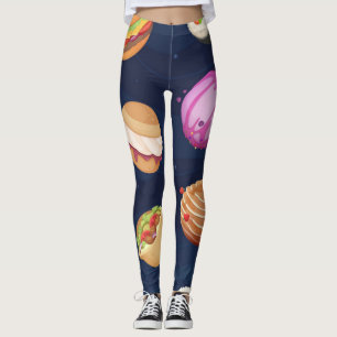 Space pattern leggings