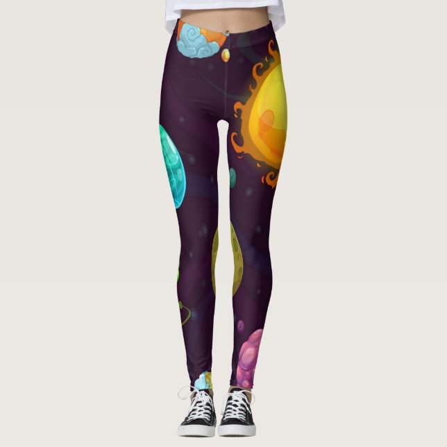 Space pattern leggings (Front)