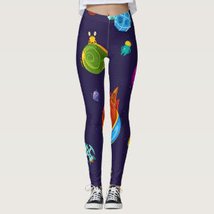 Space pattern leggings