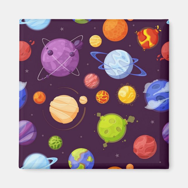 Space pattern magnet (Front)