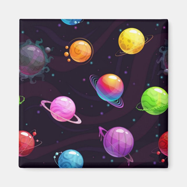 Space pattern magnet (Front)