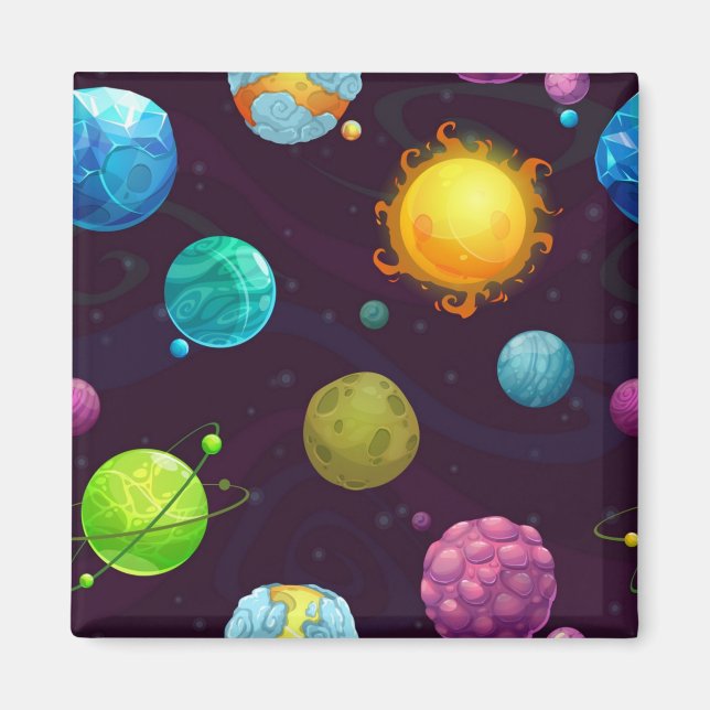 Space pattern magnet (Front)
