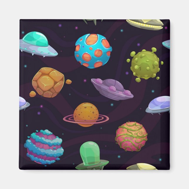 Space pattern magnet (Front)