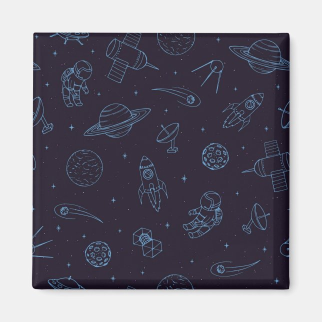 Space pattern magnet (Front)