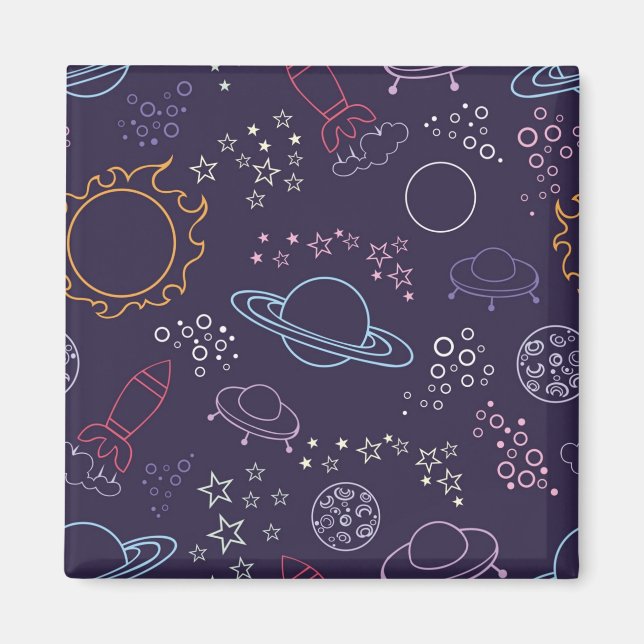 Space pattern magnet (Front)