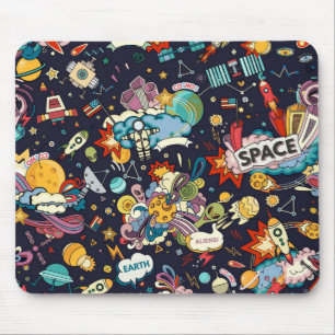 Space pattern mouse mat