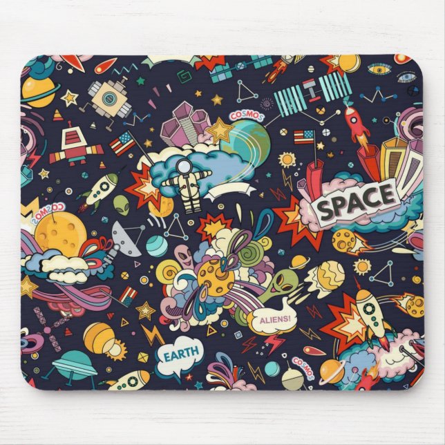 Space pattern mouse mat (Front)