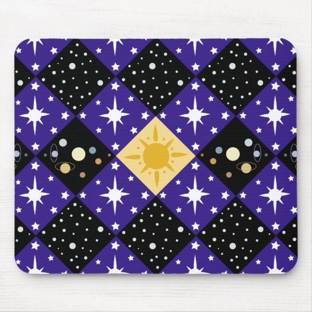Space Pattern Mouse Mat (Front)