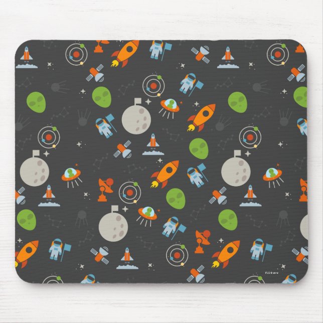 Space Pattern Mouse Mat (Front)