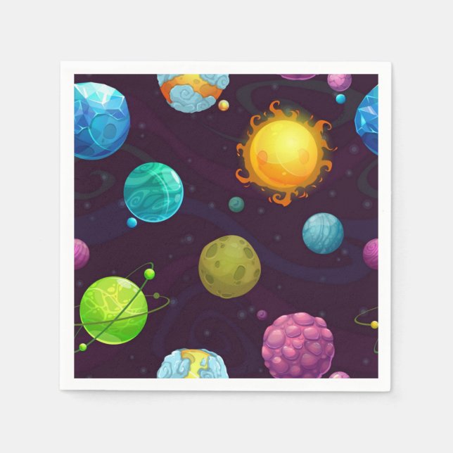 Space pattern napkin (Front)