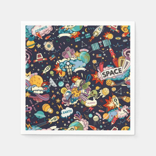 Space pattern napkin (Front)