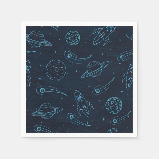 Space pattern napkin (Front)