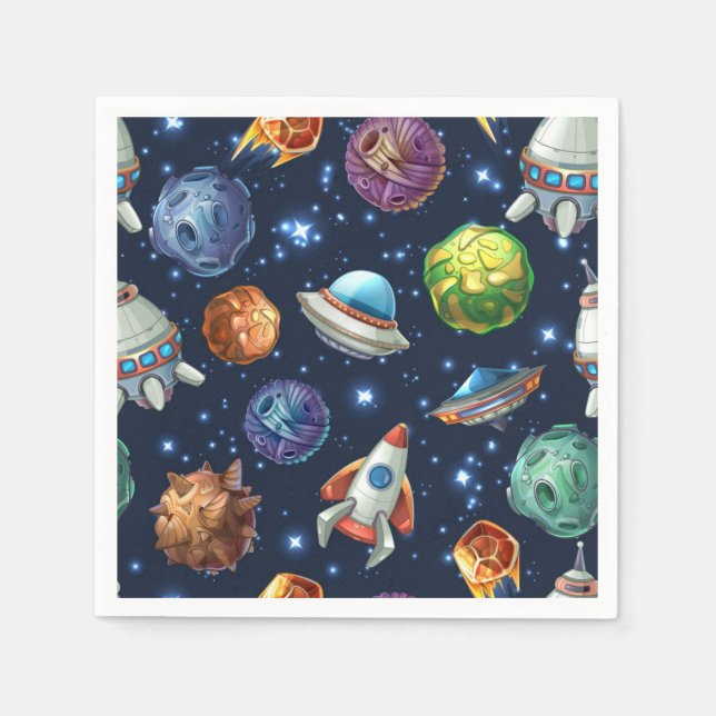 Space pattern napkin (Front)