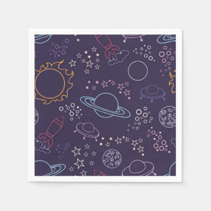 Space pattern napkin