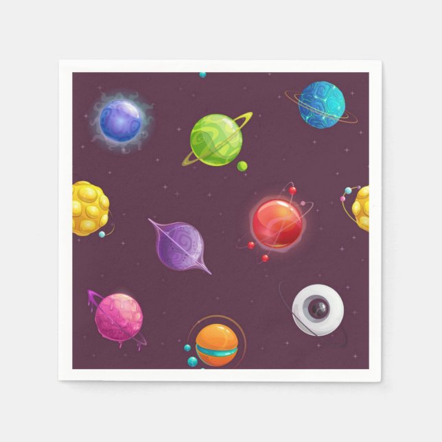 Space pattern napkin (Front)